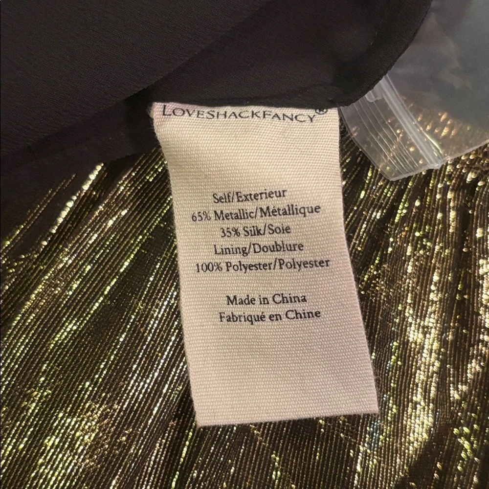 Love Shack Fancy Women’s Gold Dress Size00 - Picture 5 of 8